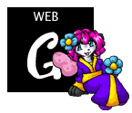 an illustration of a smol panda right next to a black square with the letter g, as in rating, for everyone!!