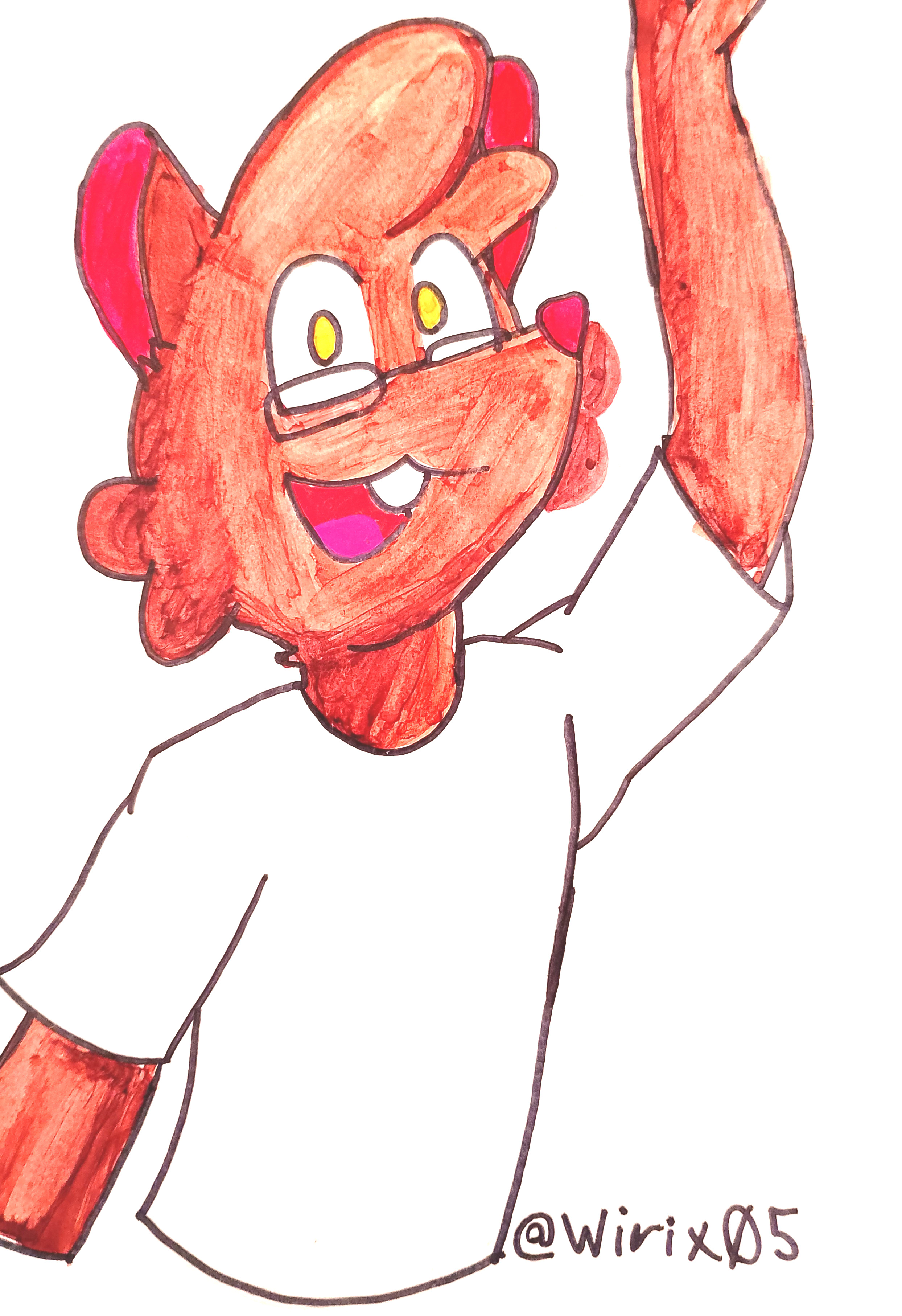 fanart of my fursona made by my friend 'wirix''
